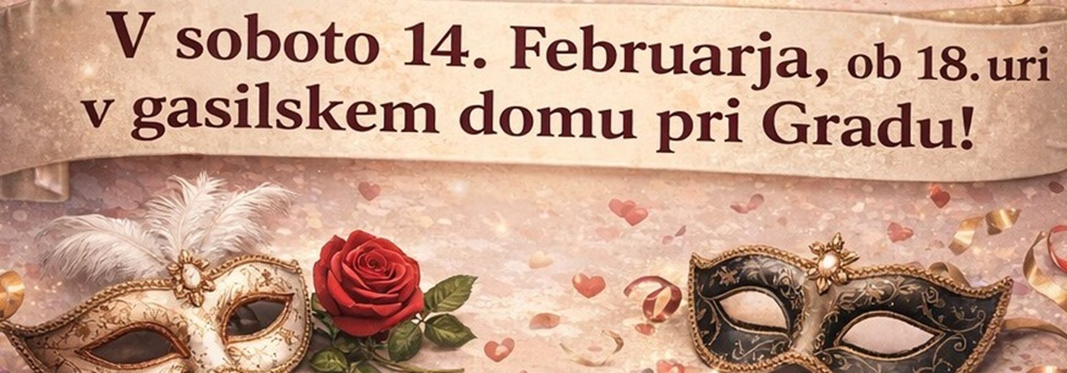 VALENTINOVA PLESNA ZABAVA V MASKAH